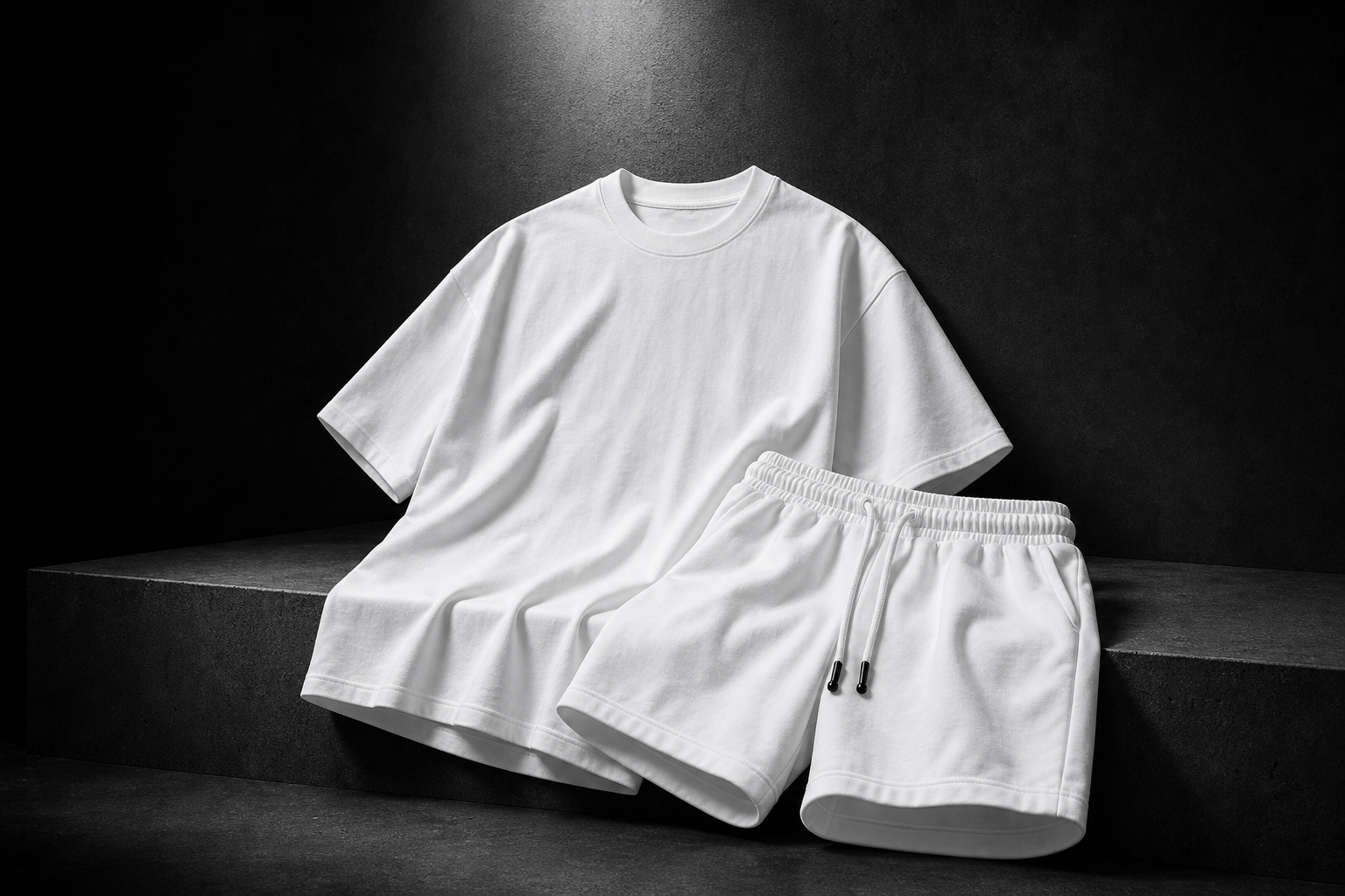 Daily Uniform Set - White premium cotton set